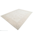 Hand Knotted Serenity Wool Rug 8' 7" X 11' 9" 8' 7" X 11' 9" (262 X 358) / Ivory / Brown