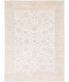 Hand Knotted Serenity Wool Rug 8' 7" X 11' 9" 8' 7" X 11' 9" (262 X 358) / Ivory / Brown