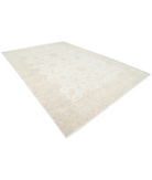 Hand Knotted Serenity Wool Rug 9' 9" X 14' 2" 9' 9" X 14' 2" (297 X 432) / Ivory / Grey