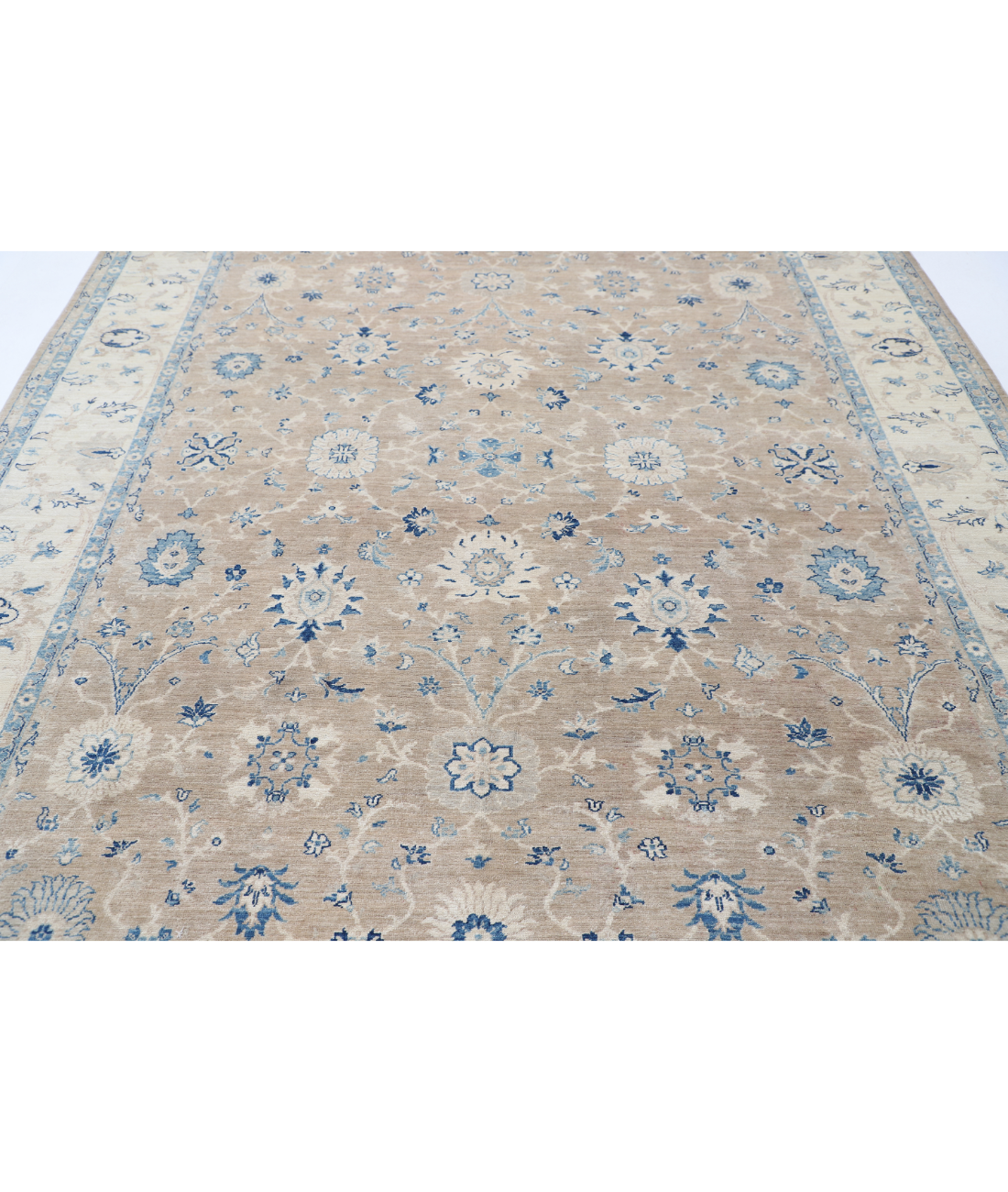 Hand Knotted Serenity Wool Rug 8' 3" X 11' 4" 8' 3" X 11' 4" (251 X 345) / Brown / Ivory