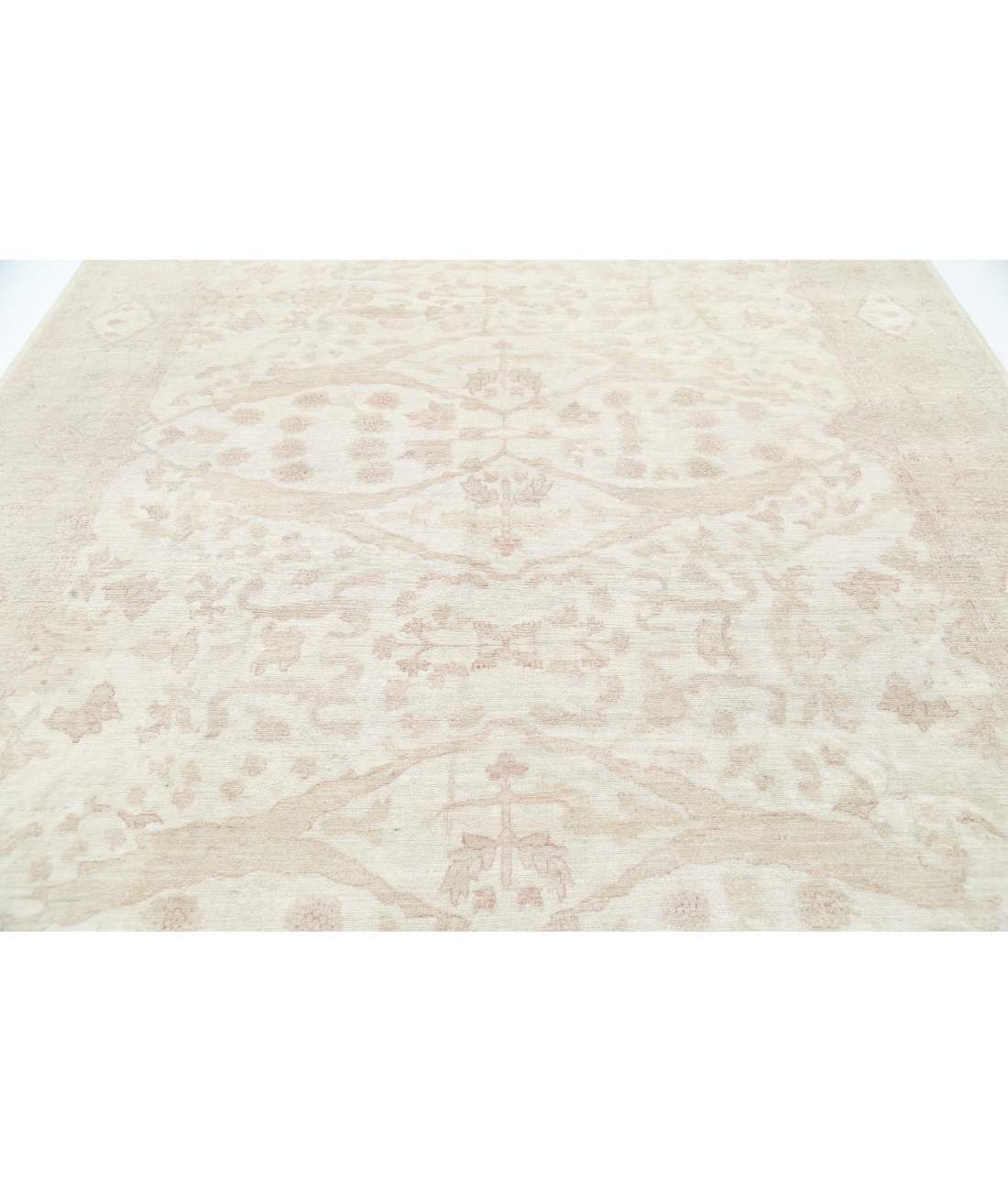 Hand Knotted Serenity Wool Rug 9' 1" X 11' 11" 9' 1" X 11' 11" (277 X 363) / Beige / Pink