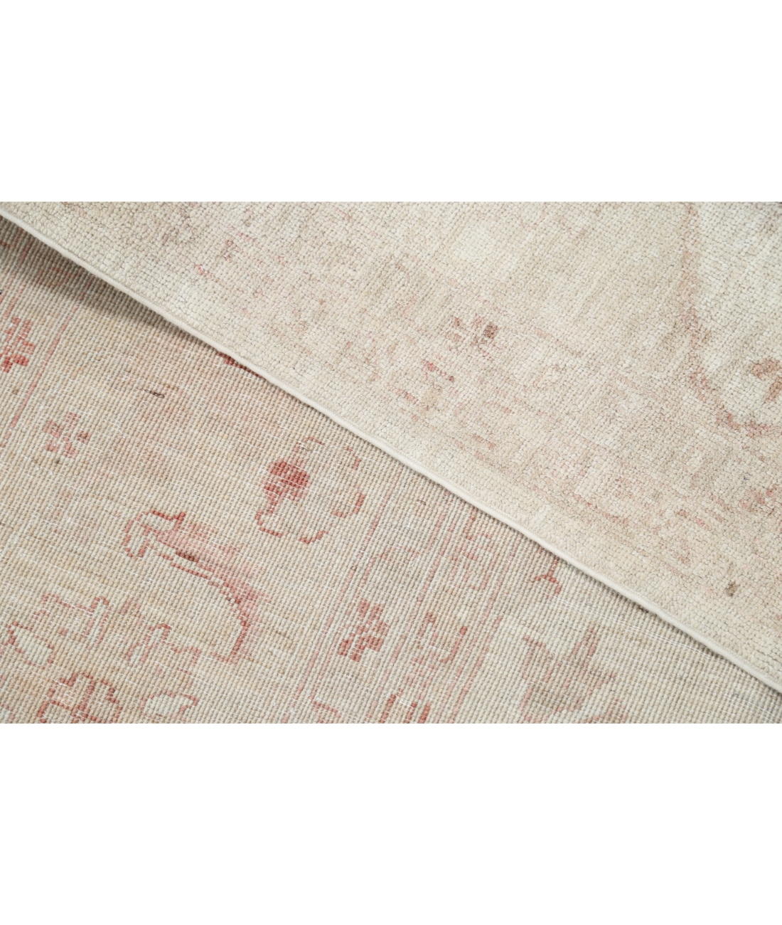 Hand Knotted Serenity Wool Rug 9' 1" X 11' 11" 9' 1" X 11' 11" (277 X 363) / Beige / Pink