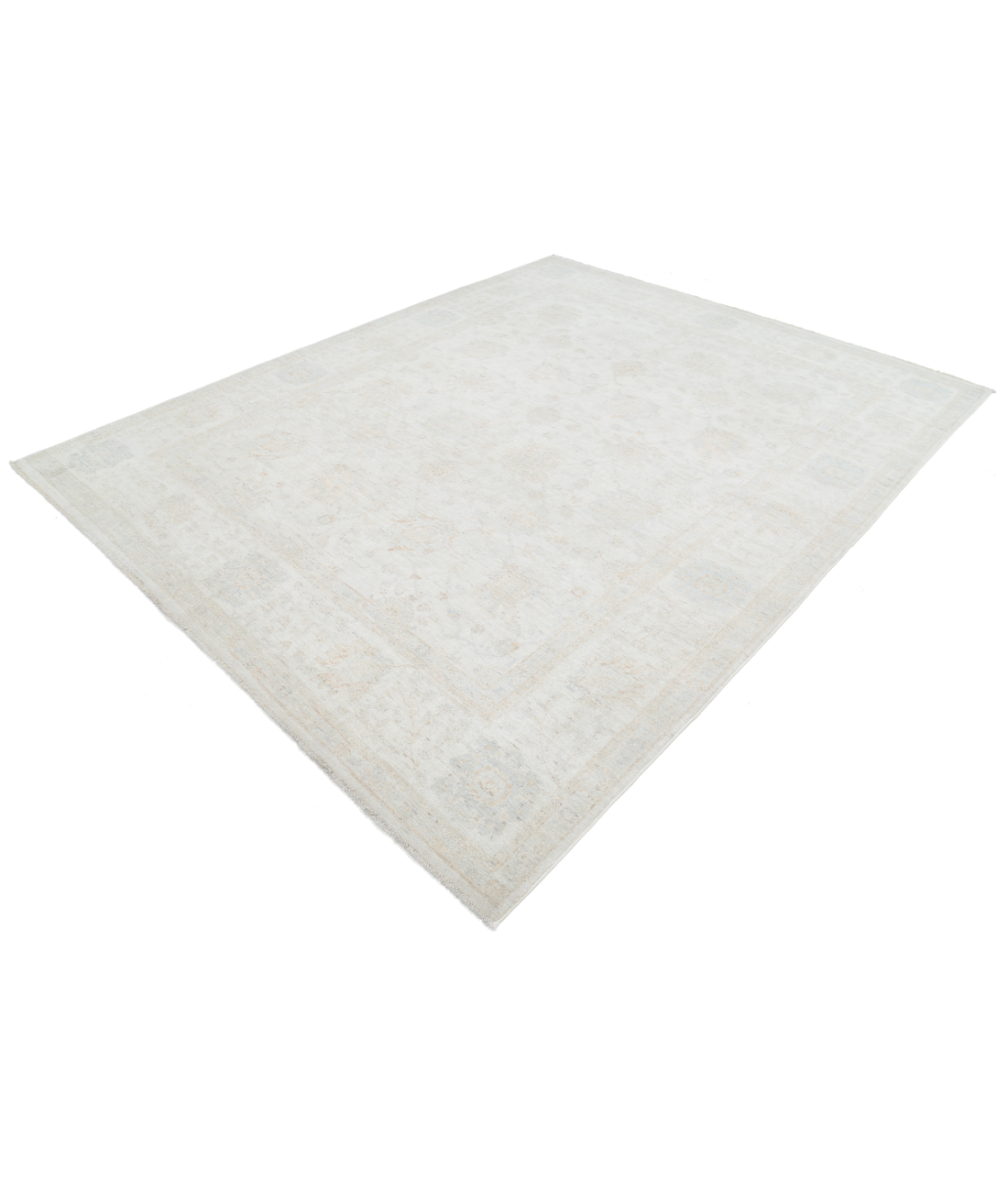 Hand Knotted Serenity Wool Rug 7' 9" X 9' 8" 7' 9" X 9' 8" (236 X 295) / Ivory / Ivory
