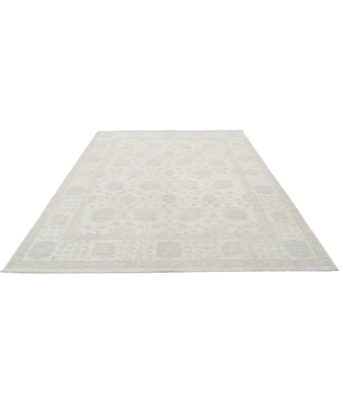 Hand Knotted Serenity Wool Rug 7' 9" X 9' 8" 7' 9" X 9' 8" (236 X 295) / Ivory / Ivory