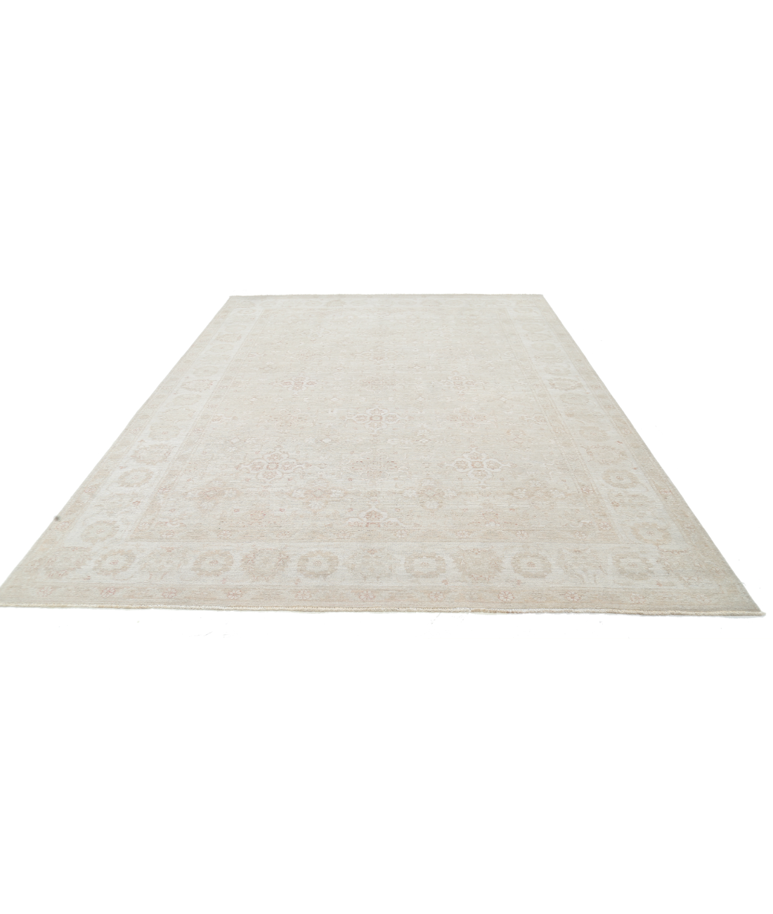 Hand Knotted Serenity Wool Rug 8' 7" X 11' 8" 8' 7" X 11' 8" (262 X 356) / Brown / Ivory