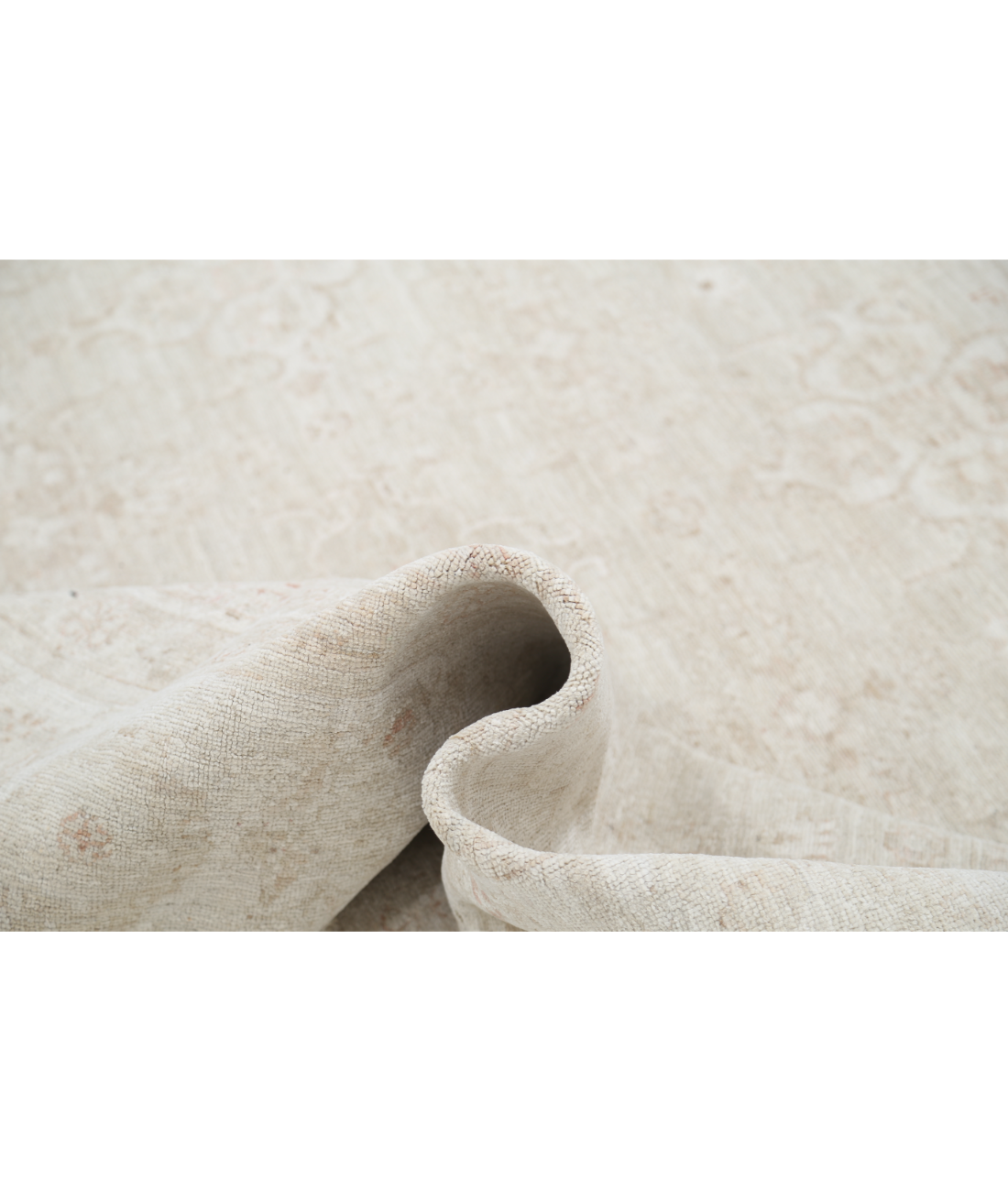 Hand Knotted Serenity Wool Rug 8' 7" X 11' 8" 8' 7" X 11' 8" (262 X 356) / Brown / Ivory