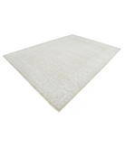 Hand Knotted Serenity Wool Rug 8' 10" X 12' 2" 8' 10" X 12' 2" (269 X 371) / Grey / Ivory