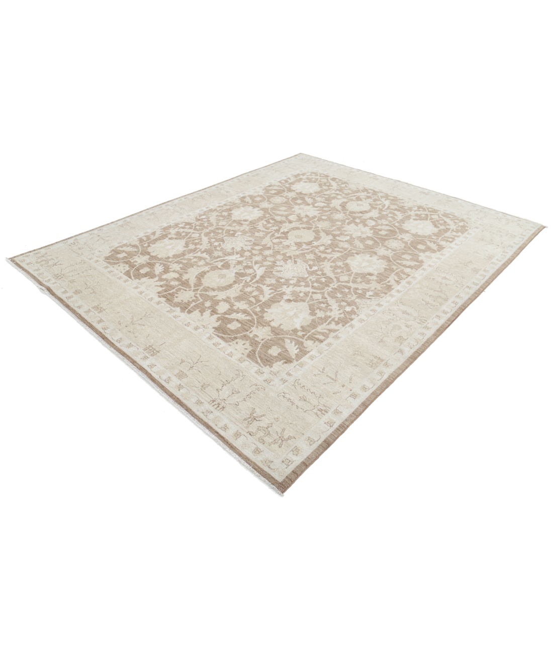 Hand Knotted Serenity Wool Rug 7' 8" X 9' 6" 7' 8" X 9' 6" (234 X 290) / Brown / Brown