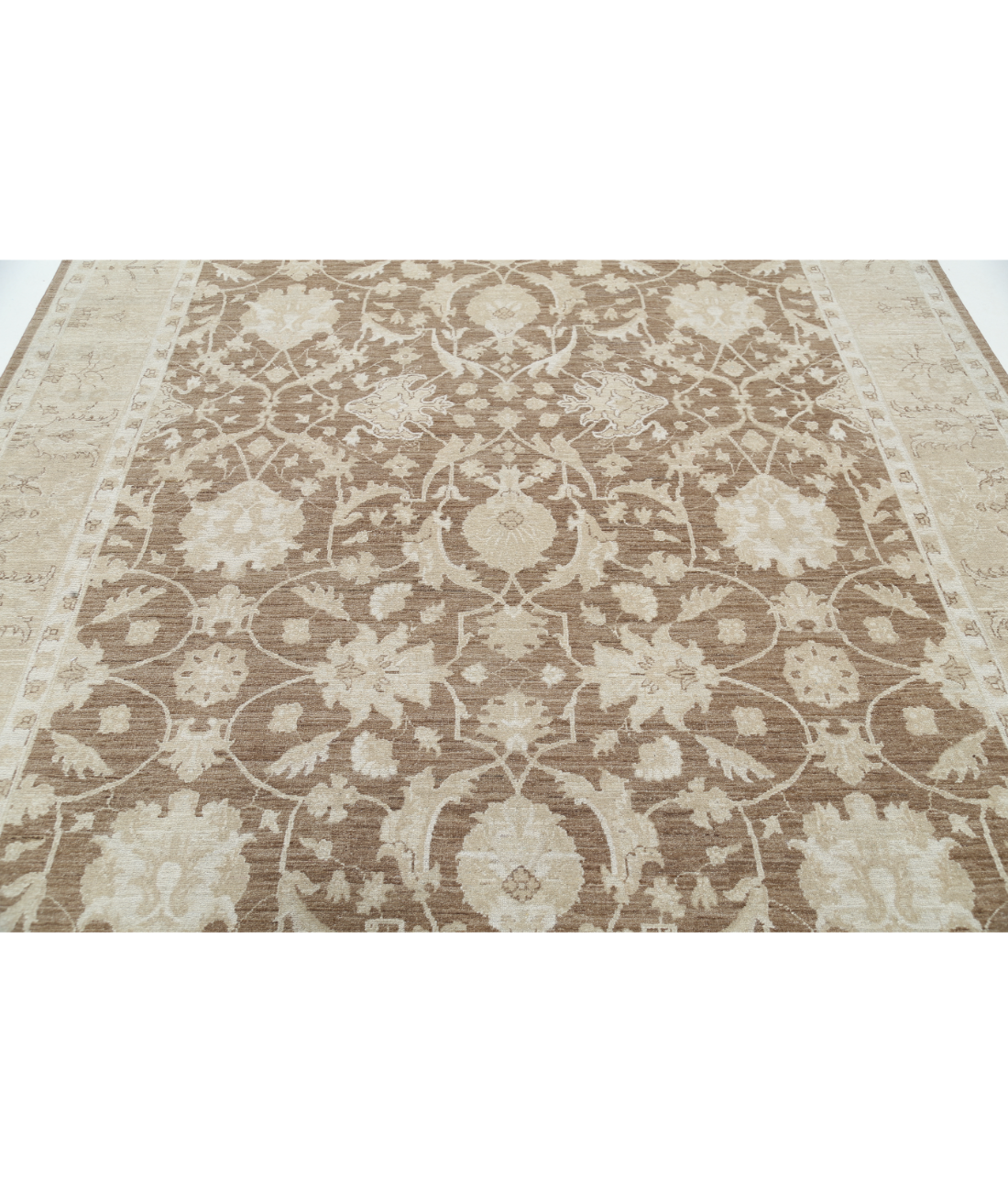 Hand Knotted Serenity Wool Rug 7' 8" X 9' 6" 7' 8" X 9' 6" (234 X 290) / Brown / Brown