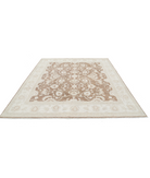 Hand Knotted Serenity Wool Rug 7' 11" X 9' 6" 7' 11" X 9' 6" (241 X 290) / Brown / Ivory