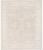 Hand Knotted Serenity Wool Rug 8' 0" X 9' 11" 8' 0" X 9' 11" (244 X 302) / Brown / Ivory