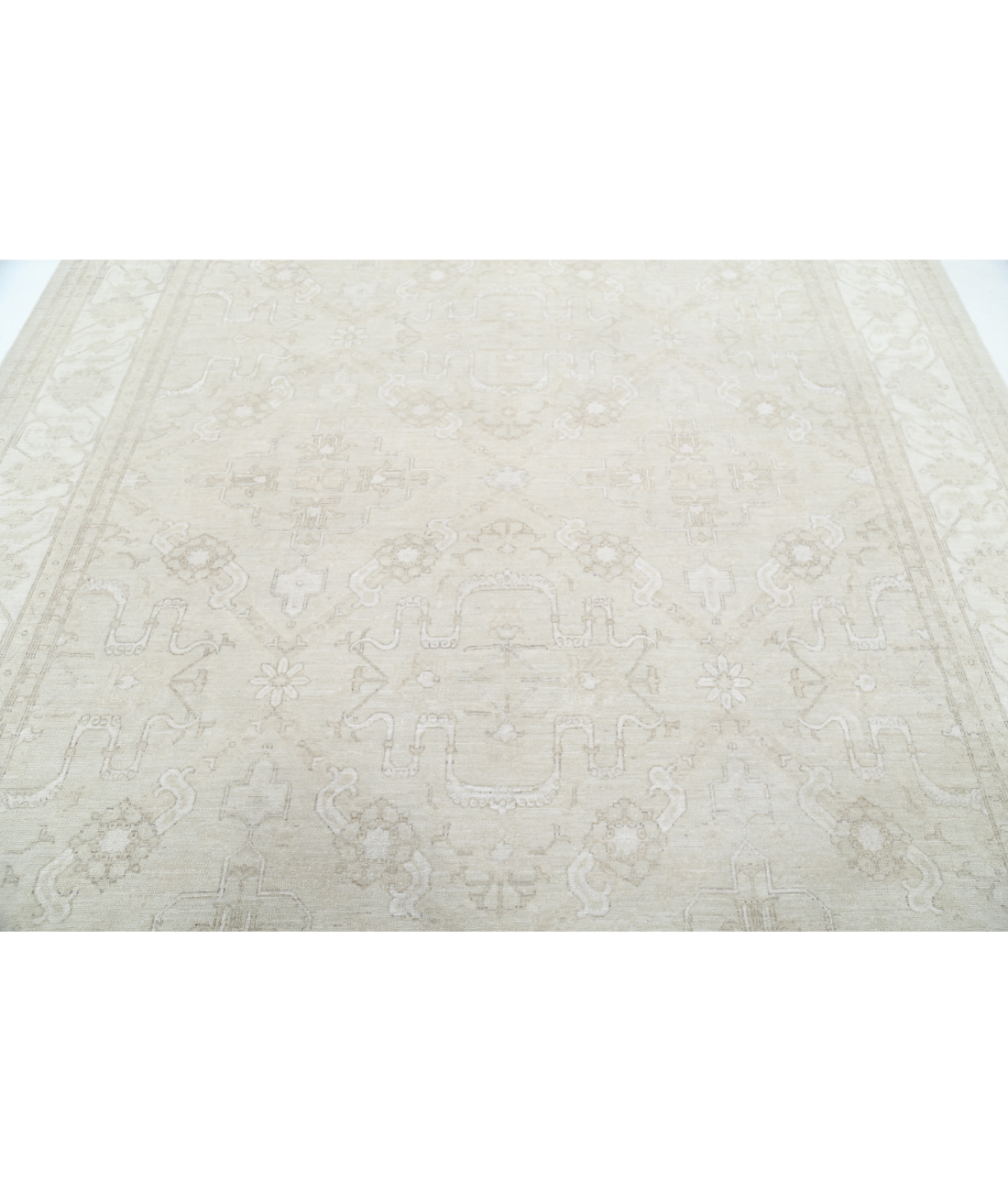 Hand Knotted Serenity Wool Rug 8' 2" X 9' 7" 8' 2" X 9' 7" (249 X 292) / Brown / Ivory