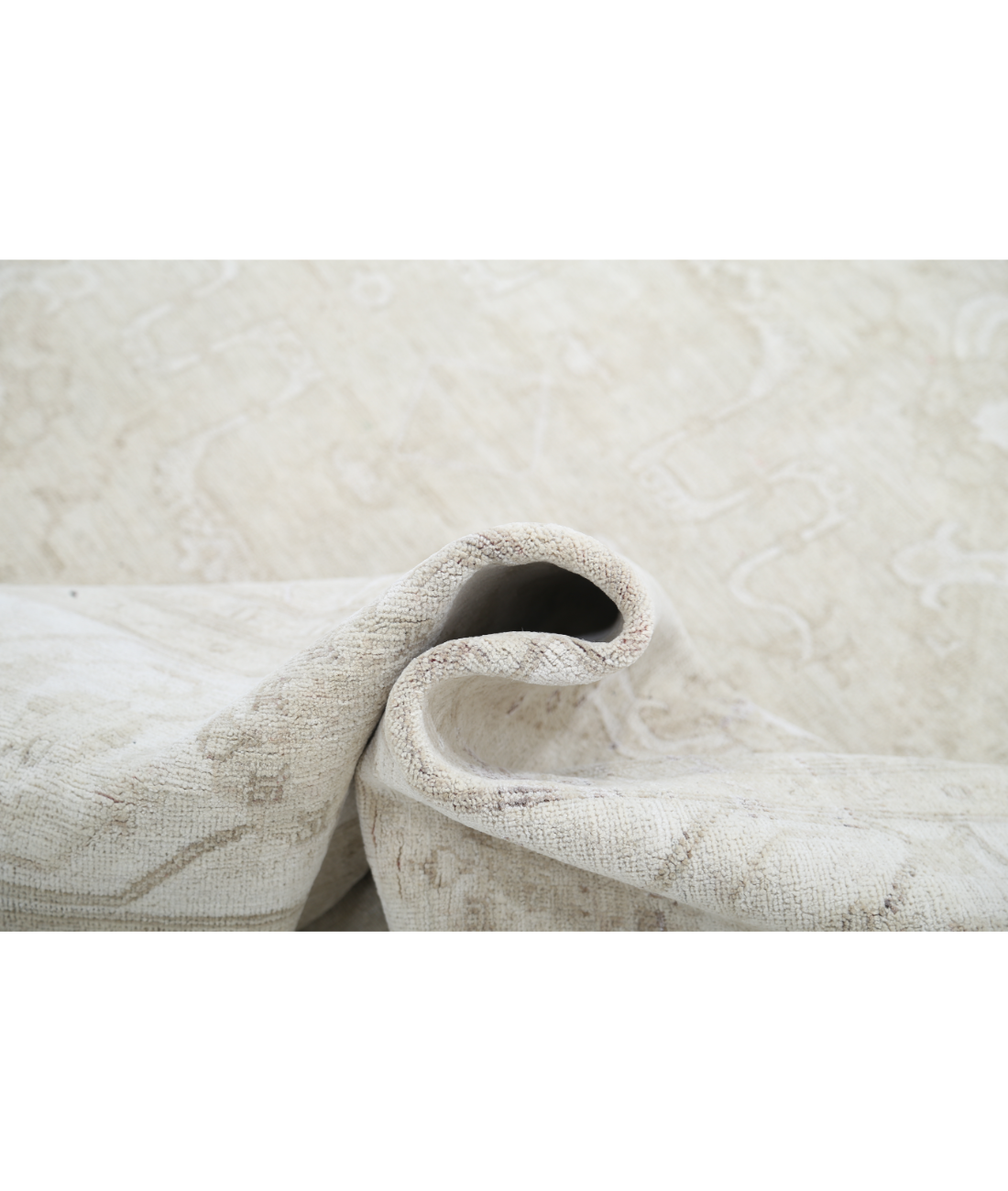 Hand Knotted Serenity Wool Rug 8' 2" X 9' 7" 8' 2" X 9' 7" (249 X 292) / Brown / Ivory