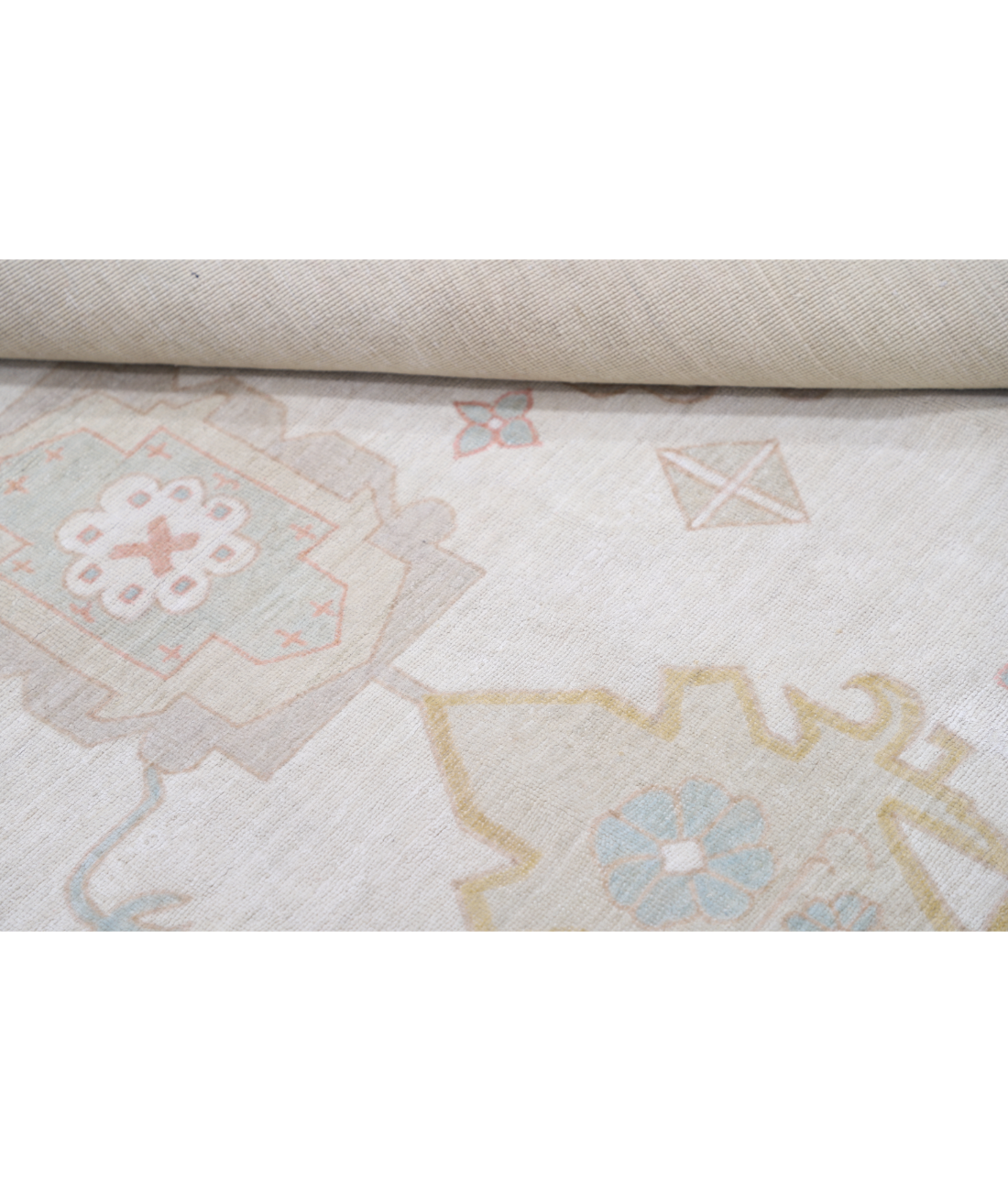Hand Knotted Serenity Wool Rug 7' 10" X 9' 6" 7' 10" X 9' 6" (239 X 290) / Ivory / Grey