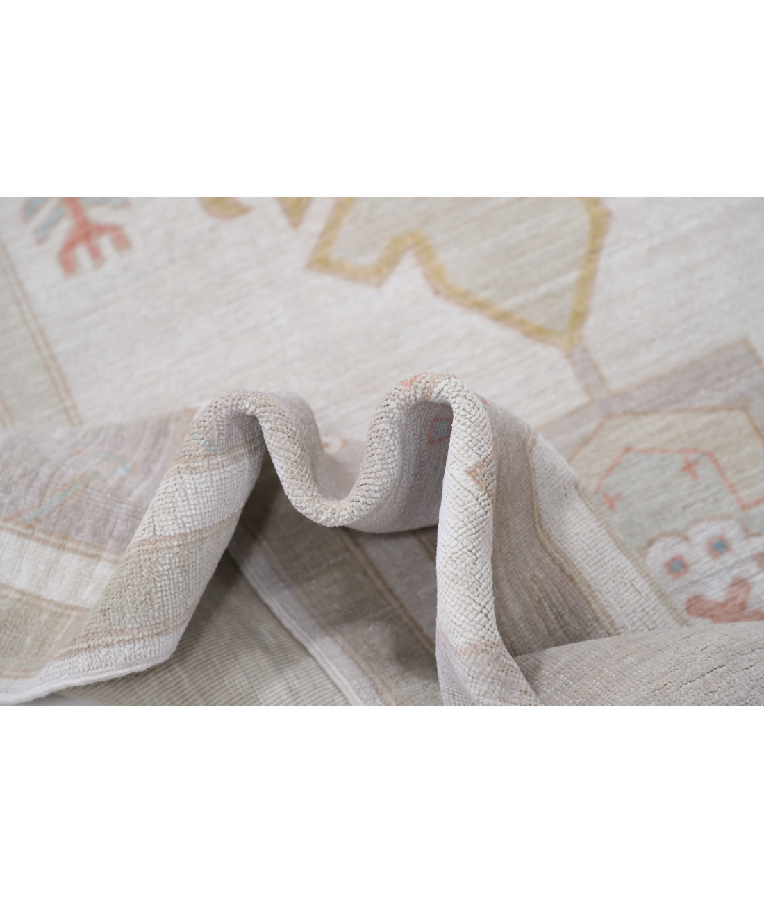 Hand Knotted Serenity Wool Rug 7' 10" X 9' 6" 7' 10" X 9' 6" (239 X 290) / Ivory / Grey