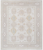 Hand Knotted Serenity Wool Rug 7' 10" X 9' 6" 7' 10" X 9' 6" (239 X 290) / Ivory / Grey
