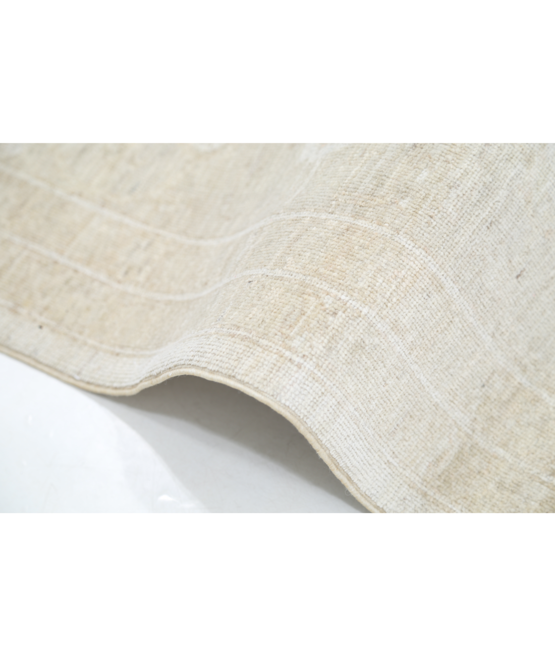 Hand Knotted Serenity Wool Rug 8' 1" X 9' 7" 8' 1" X 9' 7" (246 X 292) / Ivory / Ivory