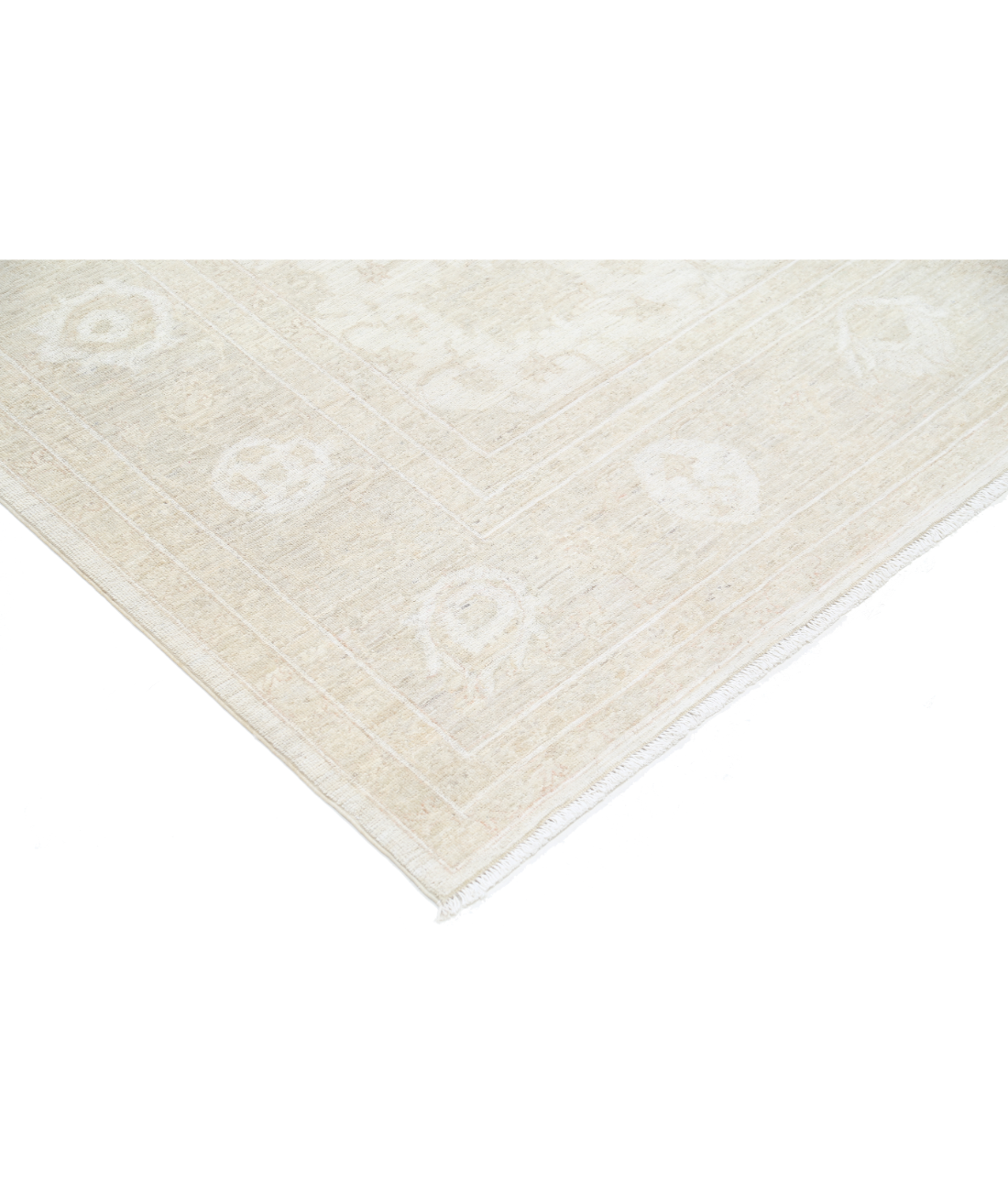 Hand Knotted Serenity Wool Rug 8' 1" X 9' 7" 8' 1" X 9' 7" (246 X 292) / Ivory / Ivory