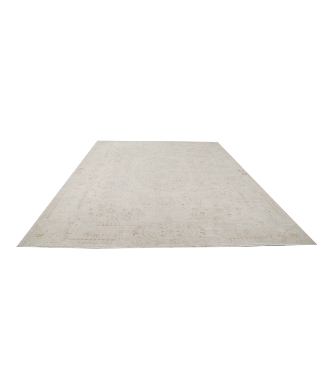 Hand Knotted Serenity Wool Rug 8' 10" X 11' 4" 8' 10" X 11' 4" (269 X 345) / Ivory / Ivory