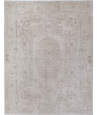 Hand Knotted Serenity Wool Rug 8' 10" X 11' 4" 8' 10" X 11' 4" (269 X 345) / Ivory / Ivory