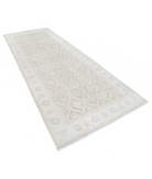 Hand Knotted Serenity Wool Rug 4' 9" X 12' 0" 4' 9" X 12' 0" (145 X 366) / Brown / Ivory