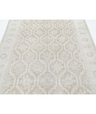 Hand Knotted Serenity Wool Rug 4' 9" X 12' 0" 4' 9" X 12' 0" (145 X 366) / Brown / Ivory