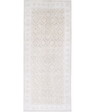 Hand Knotted Serenity Wool Rug 4' 9" X 12' 0" 4' 9" X 12' 0" (145 X 366) / Brown / Ivory