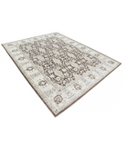 Hand Knotted Serenity Wool Rug 7' 10" X 9' 11" 7' 10" X 9' 11" (239 X 302) / Brown / Ivory
