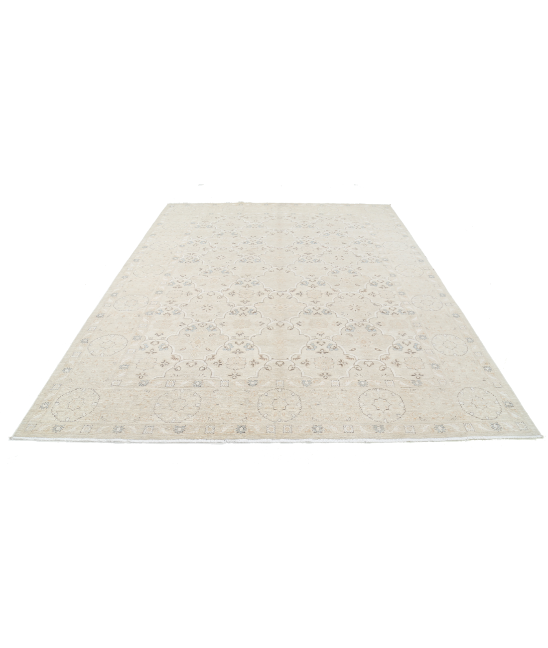 Hand Knotted Serenity Wool Rug 8' 0" X 10' 1" 8' 0" X 10' 1" (244 X 307) / Brown / Ivory