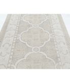 Hand Knotted Serenity Wool Rug 5' 2" X 9' 10" 5' 2" X 9' 10" (158 X 300) / Taupe / Ivory