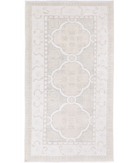 Hand Knotted Serenity Wool Rug 5' 2" X 9' 10" 5' 2" X 9' 10" (158 X 300) / Taupe / Ivory