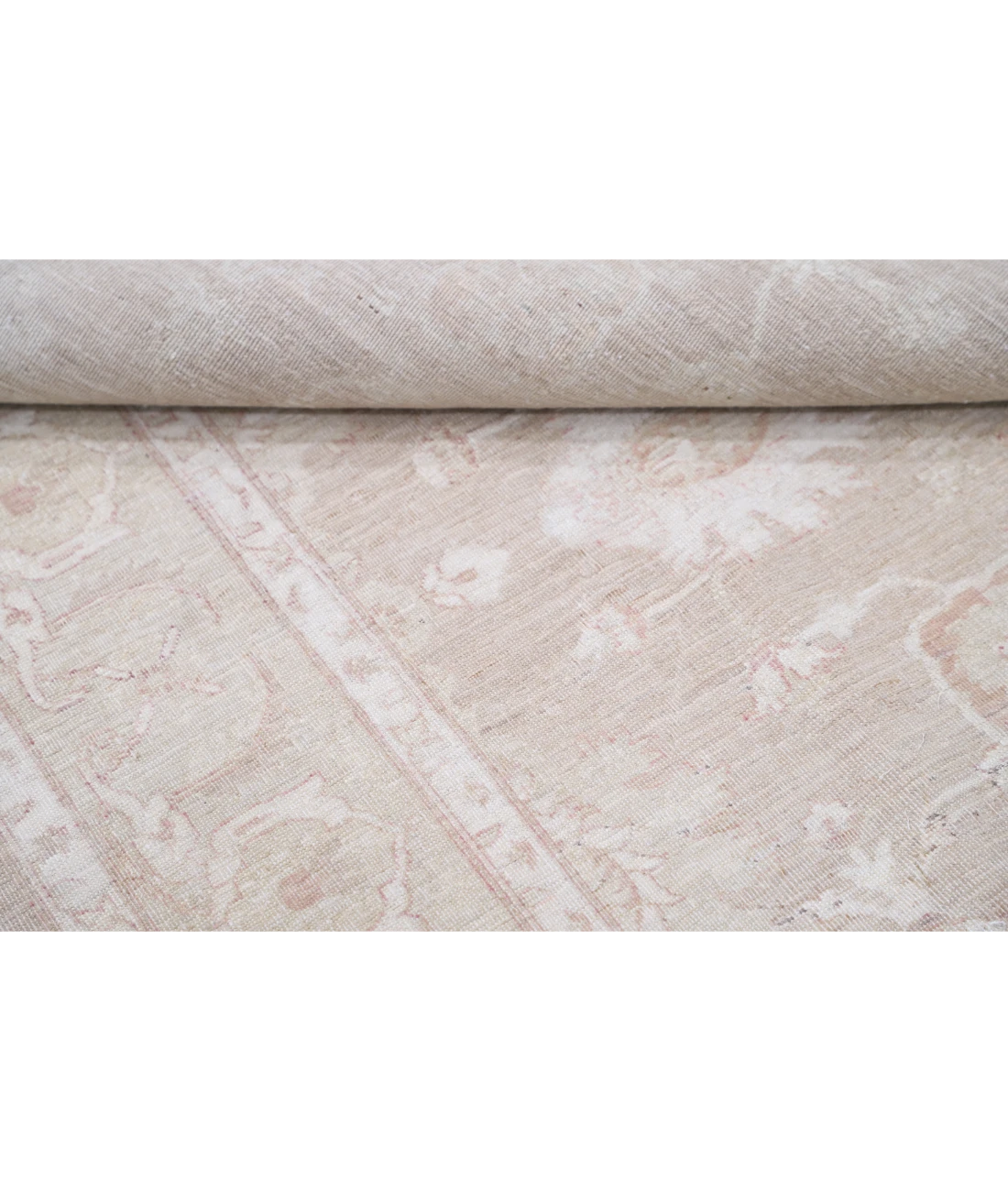 Hand Knotted Serenity Wool Rug 6' 0" X 8' 4" 6' 0" X 8' 4" (183 X 254) / Ivory / Brown