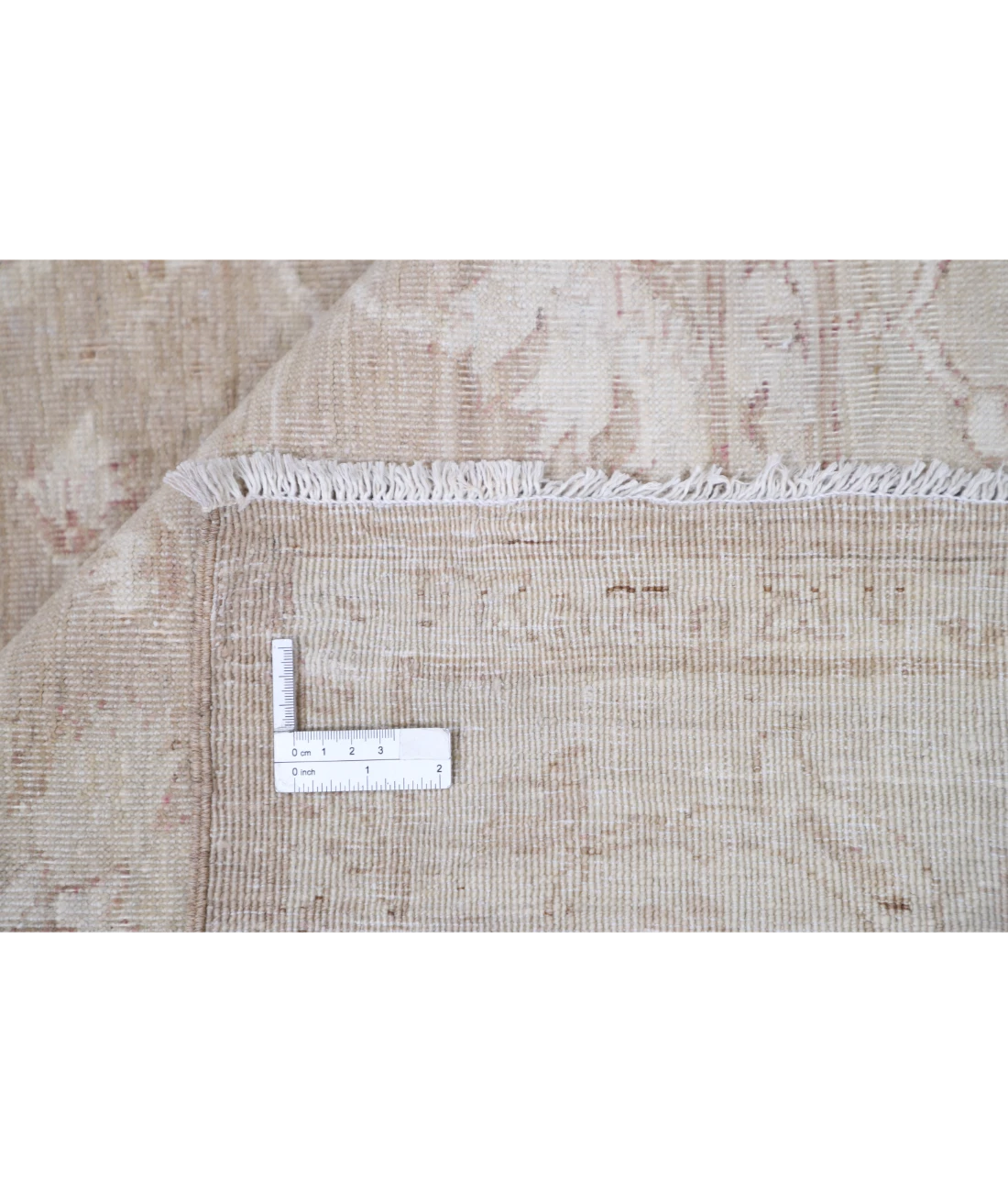 Hand Knotted Serenity Wool Rug 6' 0" X 8' 4" 6' 0" X 8' 4" (183 X 254) / Ivory / Brown