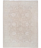 Hand Knotted Serenity Wool Rug 6' 0" X 8' 4" 6' 0" X 8' 4" (183 X 254) / Ivory / Brown