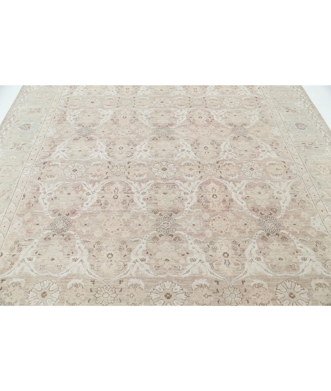 Hand Knotted Serenity Wool Rug 8' 2" X 10' 2" 8' 2" X 10' 2" (249 X 310) / Brown / Green