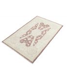 Hand Knotted Serenity Wool Rug 3' 2" X 5' 1" 3' 2" X 5' 1" (97 X 155) / Brown / Ivory