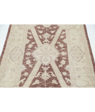Hand Knotted Serenity Wool Rug 3' 2" X 5' 1" 3' 2" X 5' 1" (97 X 155) / Brown / Ivory