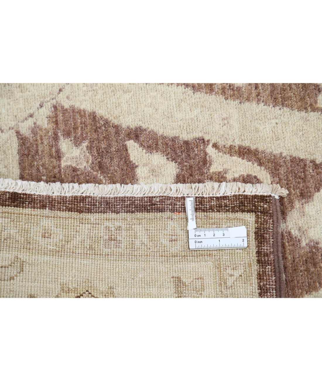 Hand Knotted Serenity Wool Rug 3' 2" X 5' 1" 3' 2" X 5' 1" (97 X 155) / Brown / Ivory