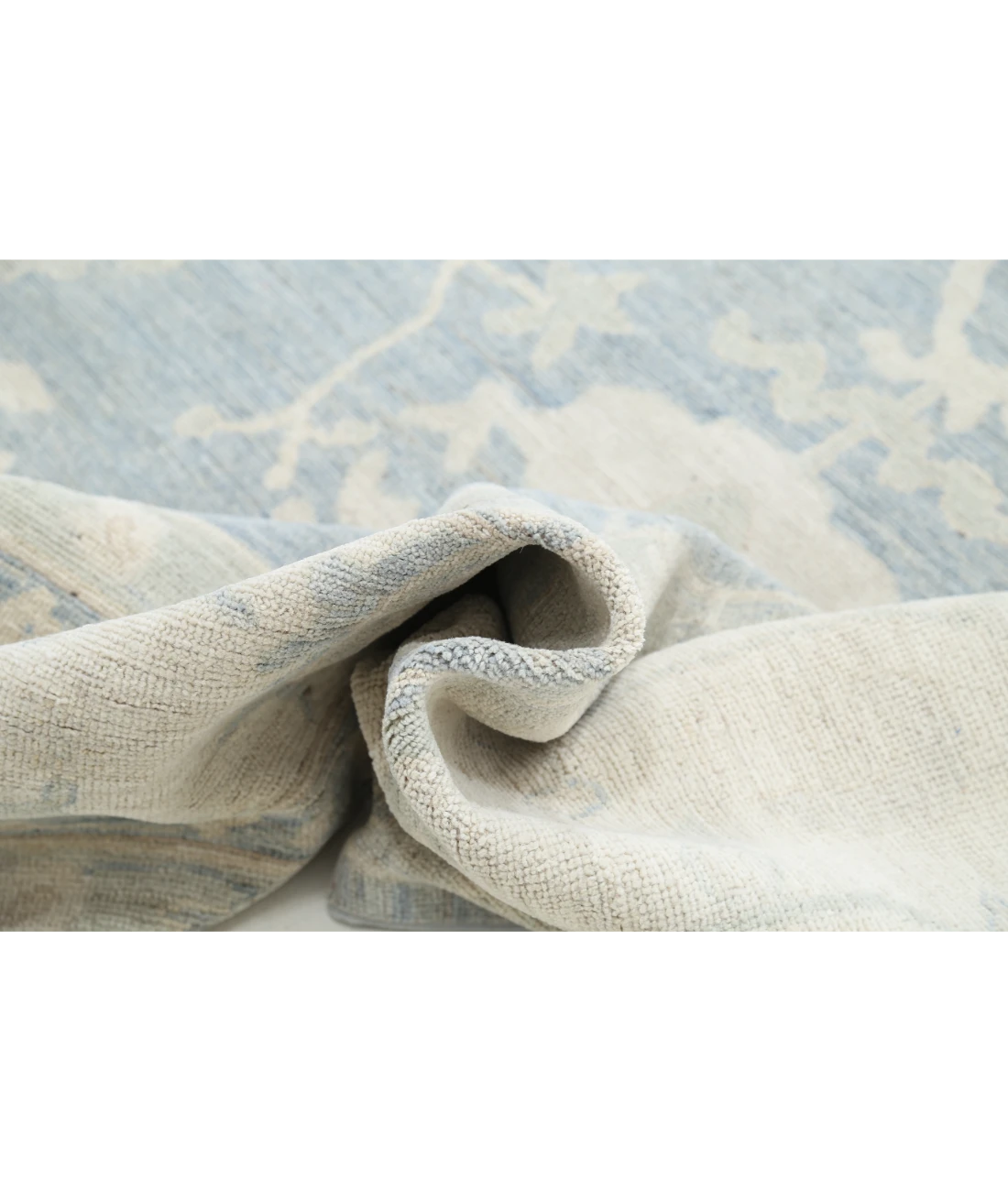 Hand Knotted Serenity Wool Rug 11' 11" X 17' 7" 11' 11" X 17' 7" (363 X 536) / Grey / Ivory