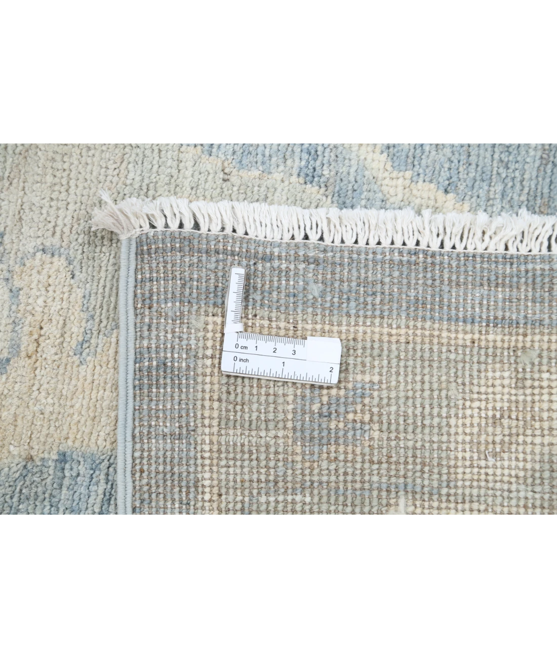 Hand Knotted Serenity Wool Rug 11' 11" X 17' 7" 11' 11" X 17' 7" (363 X 536) / Grey / Ivory