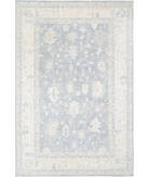 Hand Knotted Serenity Wool Rug 11' 11" X 17' 7" 11' 11" X 17' 7" (363 X 536) / Grey / Ivory