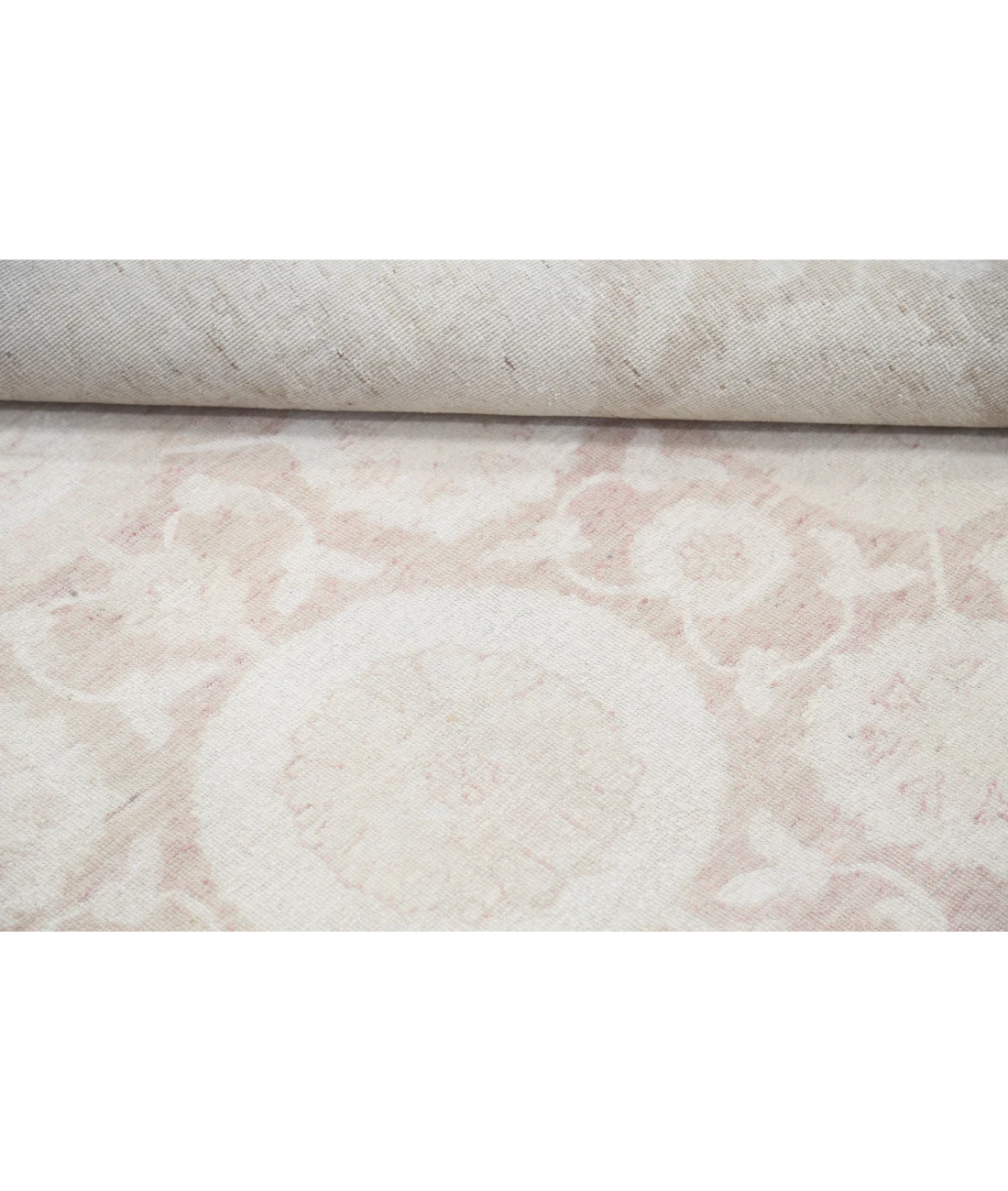 Hand Knotted Serenity Wool Rug 11' 8" X 13' 4" 11' 8" X 13' 4" (356 X 406) / Brown / Ivory