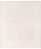 Hand Knotted Serenity Wool Rug 11' 8" X 13' 4" 11' 8" X 13' 4" (356 X 406) / Brown / Ivory