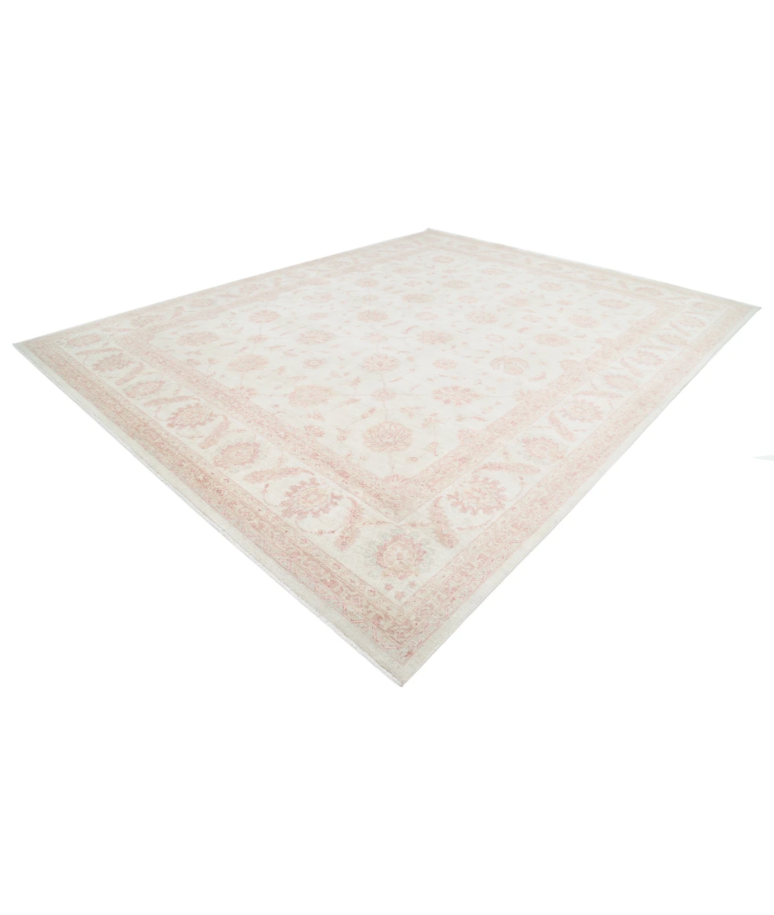 Hand Knotted Serenity Wool Rug 11' 8" X 14' 6" 11' 8" X 14' 6" (356 X 442) / Ivory / Ivory