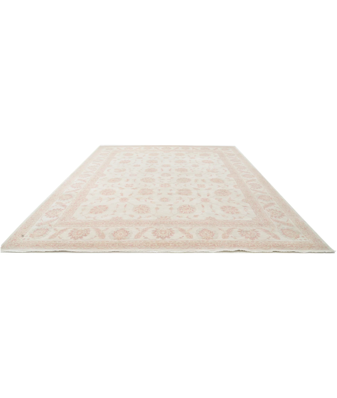 Hand Knotted Serenity Wool Rug 11' 8" X 14' 6" 11' 8" X 14' 6" (356 X 442) / Ivory / Ivory