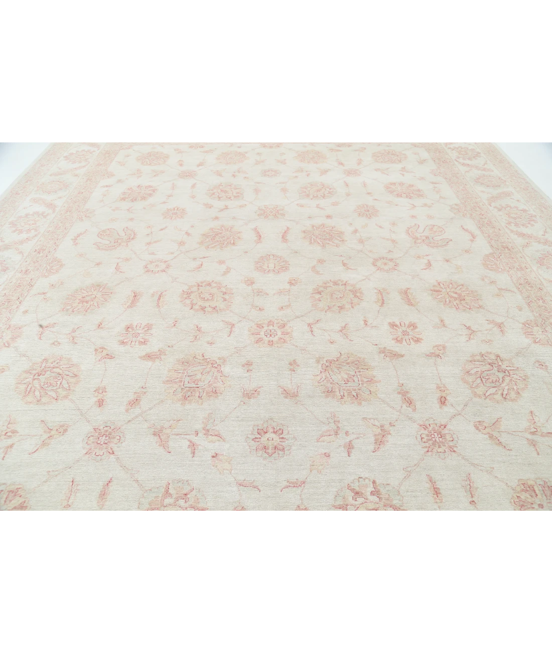 Hand Knotted Serenity Wool Rug 11' 8" X 14' 6" 11' 8" X 14' 6" (356 X 442) / Ivory / Ivory