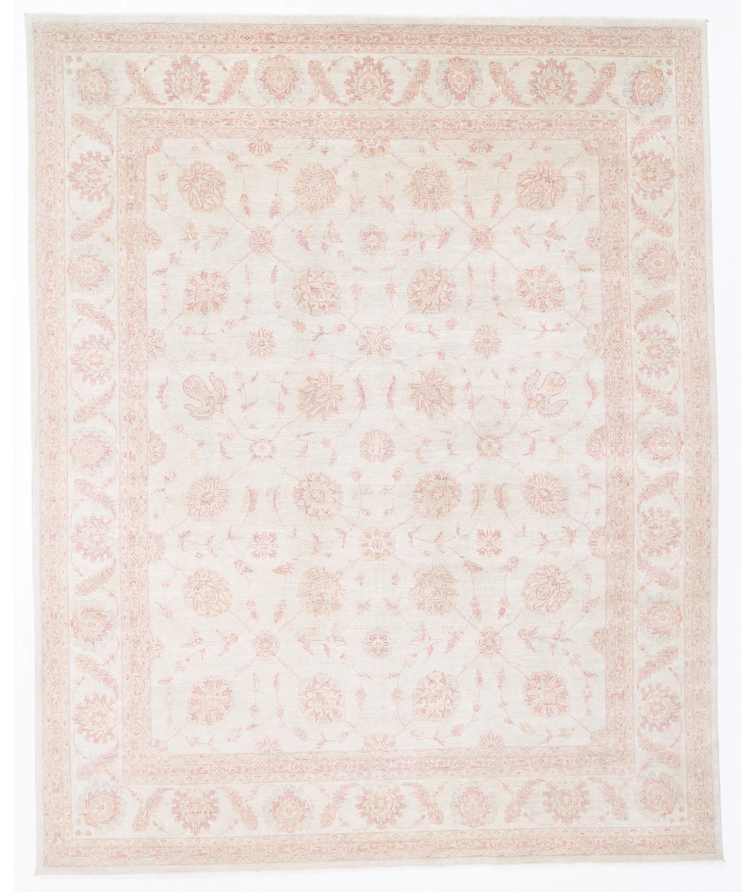Hand Knotted Serenity Wool Rug 11' 8" X 14' 6" 11' 8" X 14' 6" (356 X 442) / Ivory / Ivory