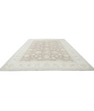 Hand Knotted Serenity Wool Rug 11' 4" X 15' 5" 11' 4" X 15' 5" (345 X 470) / Brown / Ivory