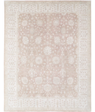 Hand Knotted Serenity Wool Rug 11' 8" X 15' 2" 11' 8" X 15' 2" (356 X 462) / Brown / Ivory