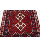 Shiraz 2'9'' X 3'9'' Hand-Knotted Wool Rug 2'9'' x 3'9'' (83 X 113) / Red / Ivory